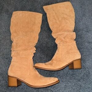 BRAND NEW- NEVER WORN SUEDE BOOTS